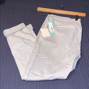 NWOT Lila Ryan gray/light khaki pants